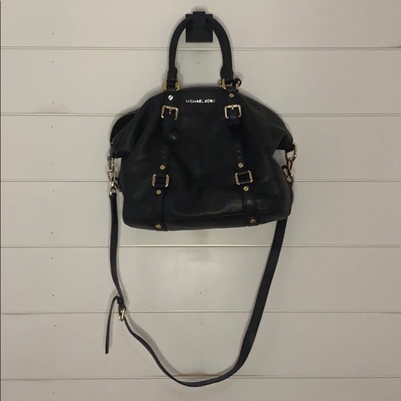 Very Good Condition Michael Kors Bag Black Leather - Picture 1 of 8